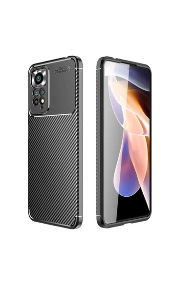 Coverzone Xiaomi Redmi Note 12 4G ile Uyumlu Kılıf Karbon Delüx Parmak Izi Yapmayan Ultra Slim Tpu Silikon ürün görseli 1