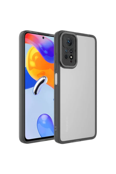Coverzone Xiaomi Redmi Note 11 Pro 5g Ile Uyumlu Kılıf Kamera Çerceve Korumalı Transparan Z-post Panoply Kapak ürün görseli 1