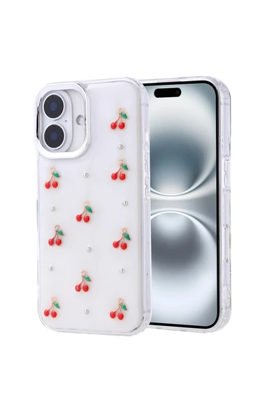 Coverzone iPhone 16 Pro ile uyumlu Kılıf Airbag Köşeli Şeffaf Baskılı Z-Kutup ürün görseli 1