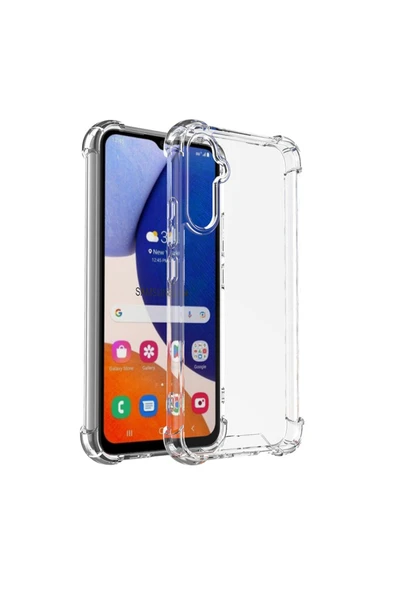 Coverzone Samsung Galaxy A14 ile Uyumlu Kılıf Nitro Anti Shock Korumalı Ultra Kalın Şeffaf Kılıf ürün görseli 1