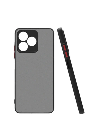 Coverzone Realme C53 ile uyumlu Kılıf Hux Kapak Şık ve Dekoratif Model Yükseltilmiş Kenarlar ürün görseli 1