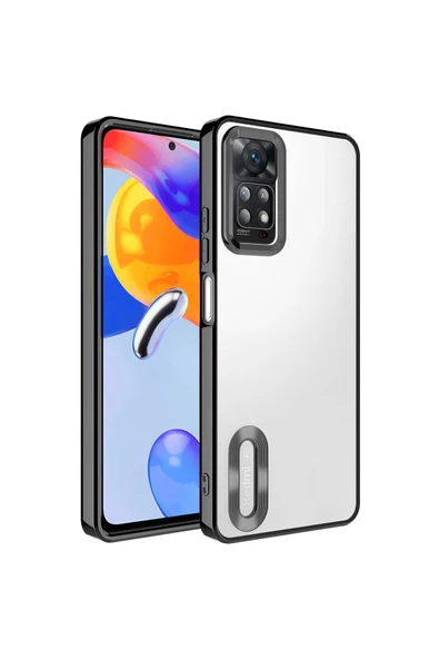 Coverzone Xiaomi Redmi Note 12 Pro 4G ile Uyumlu Kılıf Kamera Korumalı Logo Gösteren Colored Z-omega ürün görseli 1