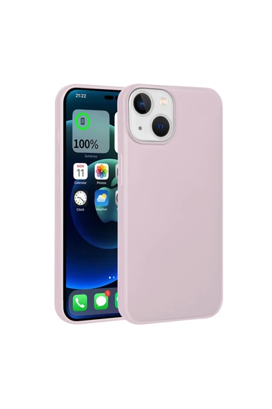 Coverzone iPhone 15 Plus ile uyumlu Kılıf Soft ve pürüzsüz Premier Silikon Kapak Rose Gold ürün görseli 1