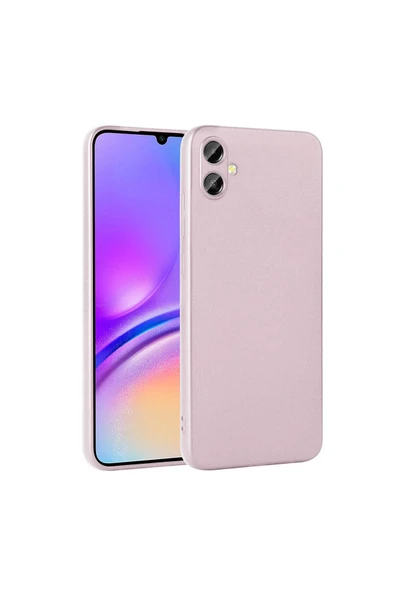 Coverzone Galaxy A05 ile uyumlu Kılıf Z- Premier Silikon Soft Pürüzsüz Yüzey Kapak Rosegold ürün görseli 1
