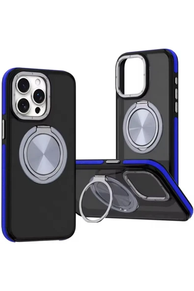 Coverzone iPhone 16 Pro ile uyumlu Kılıf Magsafe ile uyumlu Stand Olabilen 360° Halka Tutuculu Already Case ürün görseli 1