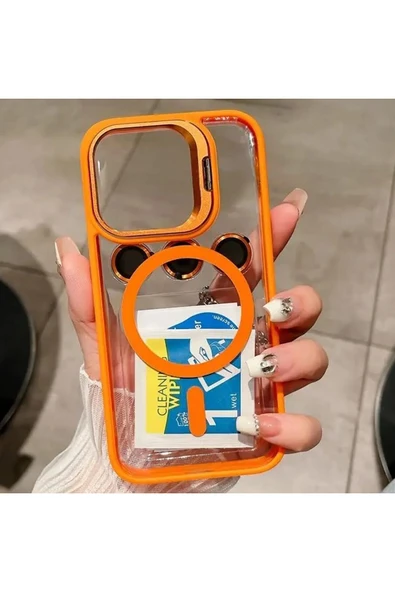 Coverzone iPhone 13 ile uyumlu Kamera Lens Hediyeli Stand Olabilen Magsafe ile uyumlu Adventure Magnetic ürün görseli 1