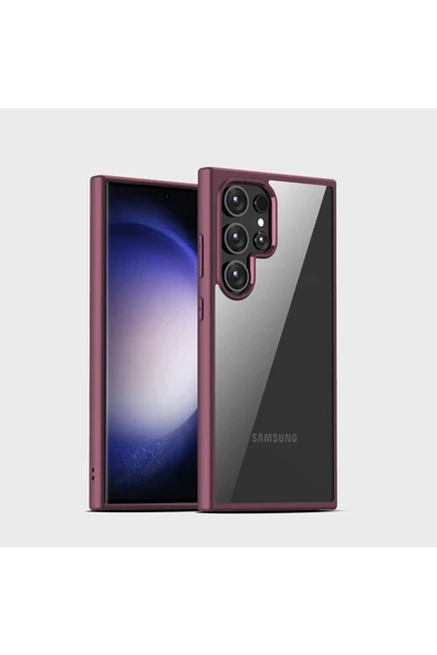 Coverzone Galaxy S24 ile uyumlu Kılıf Kenarı Renkli Arkası Şeffaf Kamera Korumalı Impact Protectıon ürün görseli 1