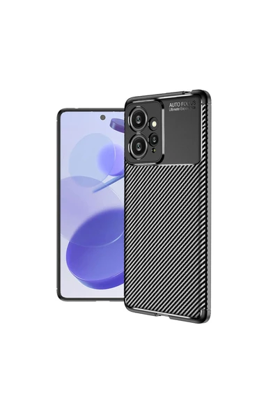 Coverzone Xiaomi Redmi Note 12 Pro 4G ile Uyumlu Kılıf Karbon Delüx Parmak Izi Yapmayan Ultra Slim Tpu Silikon ürün görseli 1