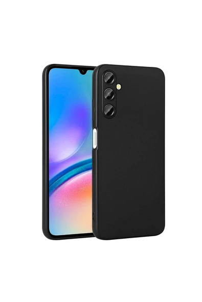 Coverzone Galaxy A05S ile uyumlu Kılıf Z- Premier Silikon Soft Pürüzsüz Yüzey Kapak Siya ürün görseli 1