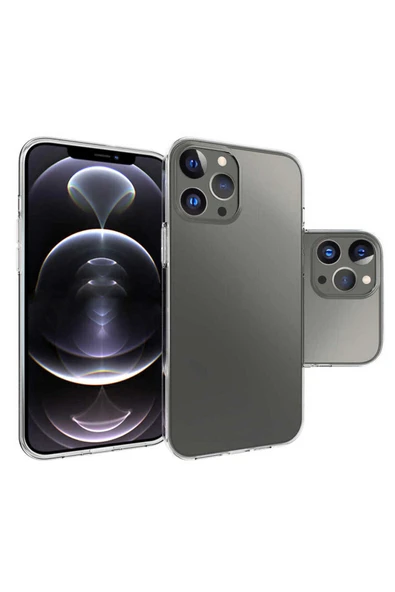 Coverzone iPhone 15 Pro Max ile uyumlu Kılıf Süper Şeffaf ve pürüzsüz Silikon Kapak ürün görseli 1