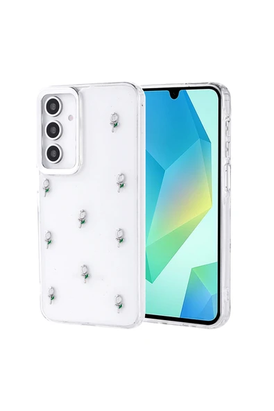 Coverzone Samsung Galaxy A26 ile uyumlu Kılıf Airbag Köşeli Şeffaf Baskılı Z-Kutup ürün görseli 1