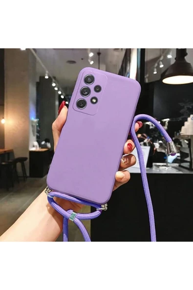 Coverzone Xiaomi 14T ile uyumlu İpli Boyun Askılı Kılıf Kadife Yüzeyli Epiphany Kılıf ürün görseli 1