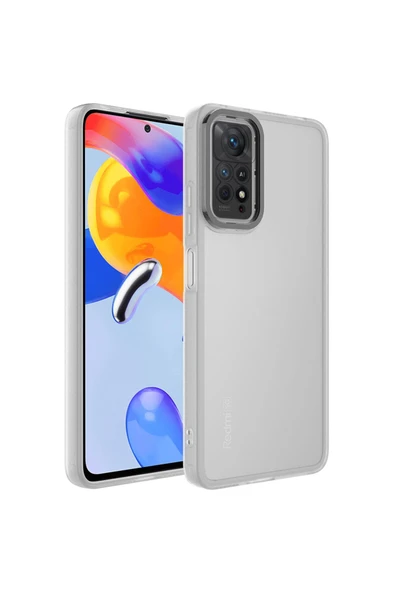 Coverzone Xiaomi Redmi Note 11 Pro 5g Ile Uyumlu Kılıf Kamera Çerceve Korumalı Transparan Z-post Panoply Kapak ürün görseli 1
