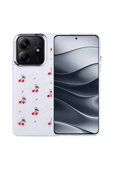 Coverzone Xiaomi Redmi Note 14 4G ile uyumlu Kılıf Airbag Köşeli Şeffaf Baskılı Z-Kutup ürün görseli 1