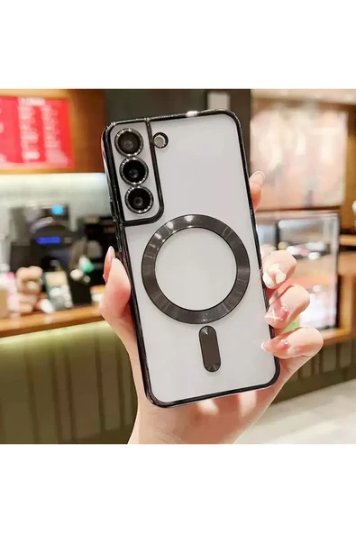 Coverzone Samsung Galaxy S22 Plus ile Uyumlu Kamera Korumalı Kılıf Kablosuz Şarj Uyumlu Wireless Şarj Özellik ürün görseli 1