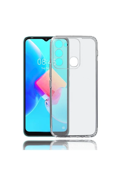 Coverzone Tecno Spark 8C ile uyumlu Kılıf Süper Şeffaf ve pürüzsüz Silikon Kapak ürün görseli 1