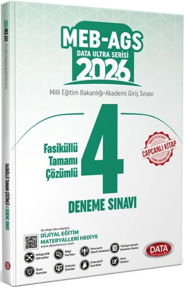 2026 MEB AGS 4 Deneme Sınavı Data Yayınları ürün görseli 1