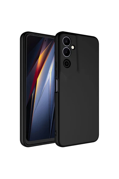 Coverzone Tecno Pova Neo 2 ile Uyumlu Kılıf Kadife Iç Yüzey Silikon Z-Mara Lansman Vieri Kılıf Siyah ürün görseli 1