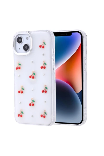 Coverzone iPhone 13 ile uyumlu Kılıf Airbag Köşeli Şeffaf Baskılı Z-Kutup ürün görseli 1