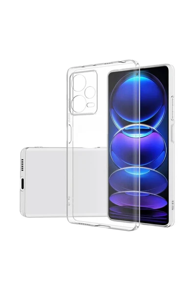 Coverzone Xiaomi Redmi Note 12 Pro 5g Ile Uyumlu Kılıf Süper Esnek Toz, Kirden Koruyan Silikon Süper Şeffaf ürün görseli 1