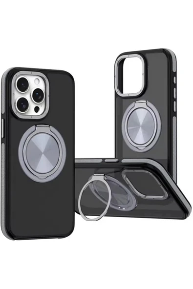 Coverzone iPhone 16 ile uyumlu Kılıf Magsafe ile uyumlu Stand Olabilen 360° Dönen Halka Tutuculu Already Case ürün görseli 1