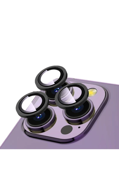 Coverzone iPhone 14 Pro ile uyumlu Görüş Açısını Bozmayan Z-CL-12 Premium Advice Safir Kamera Lens Koruma ürün görseli 1