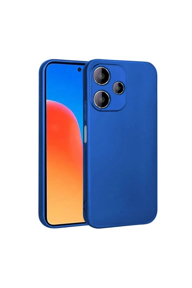 Coverzone Xiaomi Redmi 12 5G ile uyumlu Kılıf Z- Premier Silikon Soft Pürüzsüz Yüzey Kapak Saks Mavisi ürün görseli 1