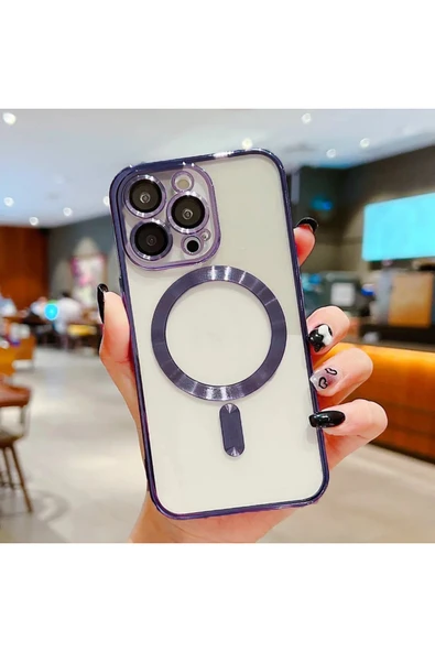Coverzone iPhone 14 Pro Max ile uyumlu Kamera Korumalı Kılıf Magsafe ile uyumlu Wireless Power-Magnet Kılıf ürün görseli 1