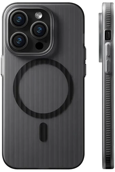 Coverzone iPhone 14 Pro Max ile uyumlu Kılıf Kamera Korumalı Magsafe uyumlu Şeffaf Transparan Tırtıklı Kılıf ürün görseli 1