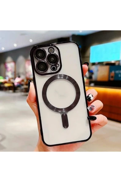 Coverzone iPhone 15 Pro ile Uyumlu Kamera Korumalı Kılıf Magsafe ile uyumlu Silikon Kılıf ürün görseli 1