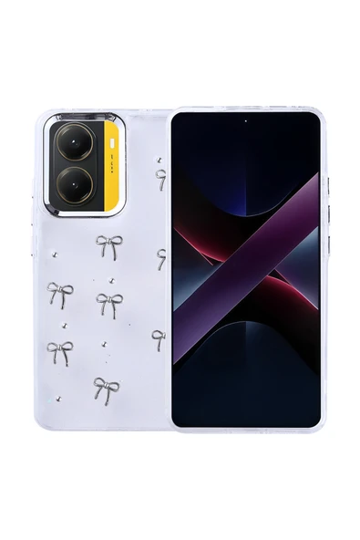 Coverzone Xiaomi Poco X7 Pro ile uyumlu Kılıf Airbag Köşeli Şeffaf Baskılı Z-Kutup ürün görseli 1