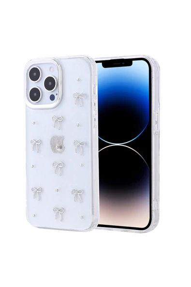 Coverzone iPhone 15 Pro ile uyumlu Kılıf Airbag Köşeli Şeffaf Baskılı Z-Kutup ürün görseli 1