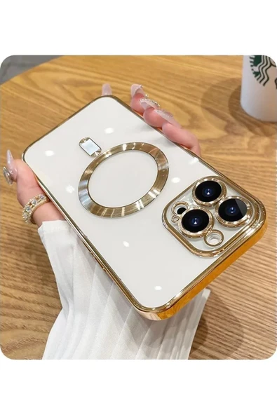Coverzone iPhone 15 Pro ile Uyumlu Kamera Korumalı Kılıf Magsafe ile uyumlu Silikon Kılıf ürün görseli 1