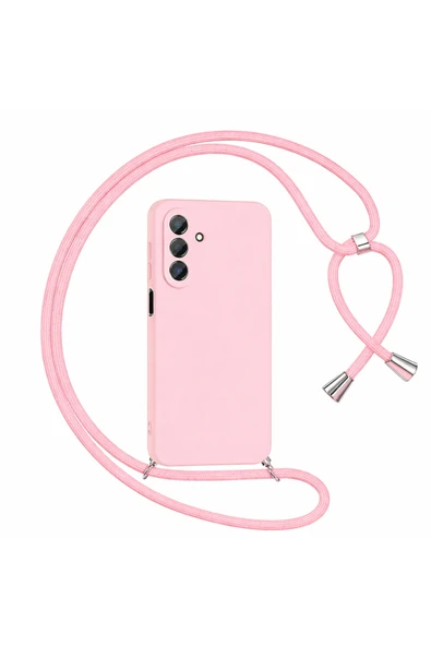 Coverzone Xiaomi Redmi Note 11 Global Plus ile uyumlu İpli Boyun Askılı Silikon Kılıf Kadife Yüzeyli Epiphany ürün görseli 1