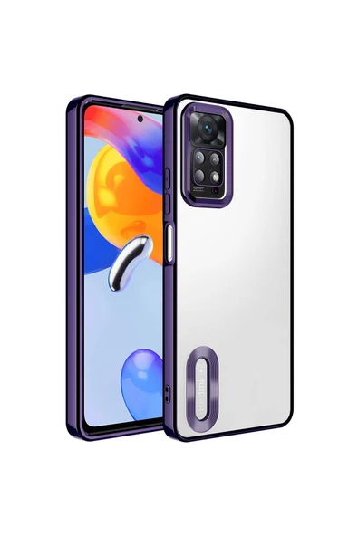Coverzone Xiaomi Redmi Note 12 Pro 4G ile Uyumlu Kılıf Kamera Korumalı Logo Gösteren Colored Z-omega ürün görseli 1