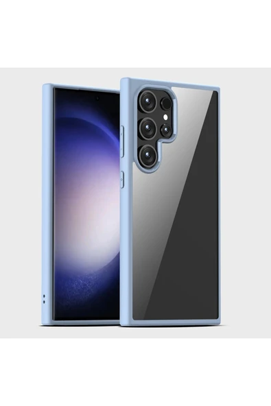 Coverzone Galaxy S24 ile uyumlu Kılıf Kenarı Renkli Arkası Şeffaf Kamera Korumalı Impact Protectıon ürün görseli 1