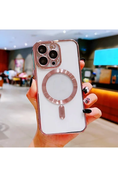Coverzone iPhone 14 Pro ile uyumlu Kamera Korumalı Kılıf Magsafe ile uyumlu Wireless Power-Magnet Kılıf ürün görseli 1