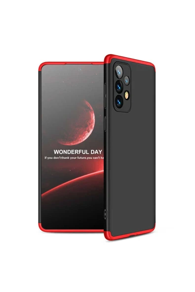 Coverzone Galaxy A53 5g Kılıf Soft Hard Koruma Ays Siyah-kırmızı ürün görseli 1