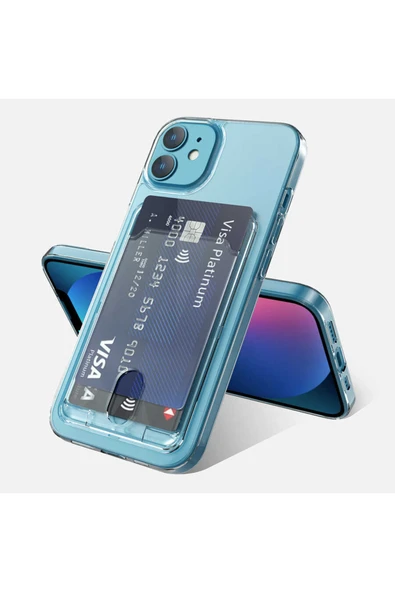 Coverzone Iphone 13 Ile Uyumlu Şeffaf Kartlık Thunder Kapak ürün görseli 1