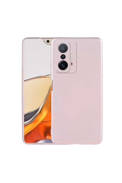 Coverzone Xiaomi Mi 11t 5g Ile Uyumlu Kılıf Premier Silikon Kapak Rosegold ürün görseli 1
