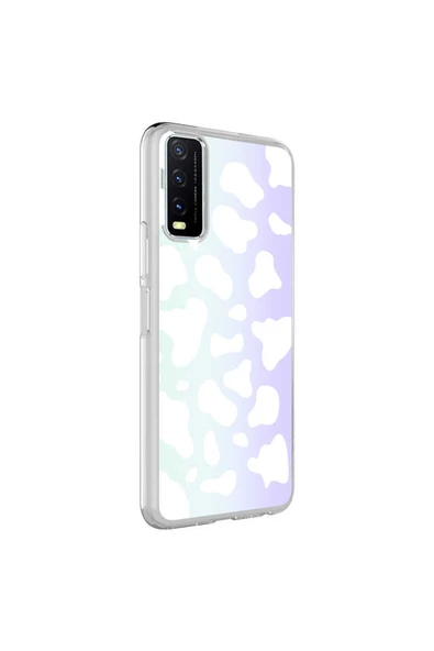 Coverzone Vivo Y11s Ile Uyumlu Kılıf Parlayan Fosfor Yüzeyli Desenli Kapak Cow ürün görseli 1