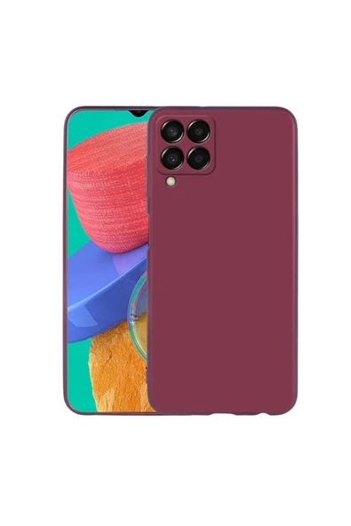 Coverzone Galaxy M33 Ile Uyumlu Kılıf Premier Silikon Kapak Mürdüm ürün görseli 1