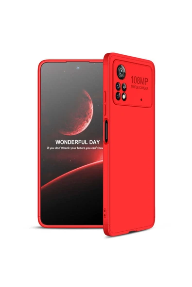 Coverzone Galaxy A13 4g Ile Uyumlu Kılıf Soft Hard Koruma Ays Kırmızı ürün görseli 1