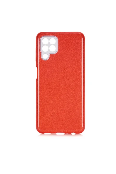 Coverzone Galaxy A22 4g Kılıf Shining Silikon Kılıf Shining Silikon Kırmızı ürün görseli 1