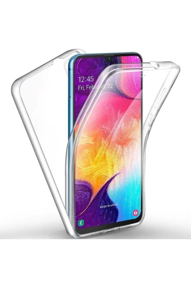 Coverzone Galaxy A70 Cvzr01 360 Tam Koruma Silikon Kılıf Şeffaf ürün görseli 1