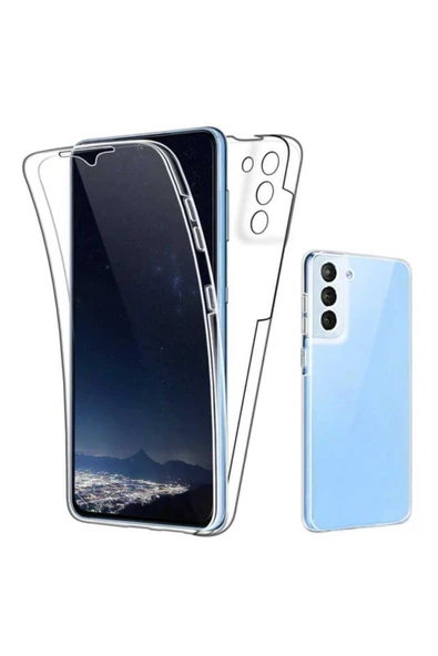 Coverzone Galaxy S21 Fe Cvzr01 360 Tam Koruma Silikon Kılıf Şeffaf ürün görseli 1