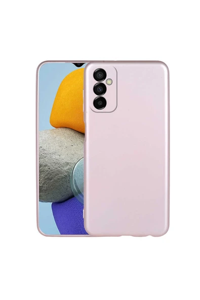 Coverzone Galaxy M23 Ile Uyumlu Kılıf Premier Silikon Kapak Rosegold ürün görseli 1