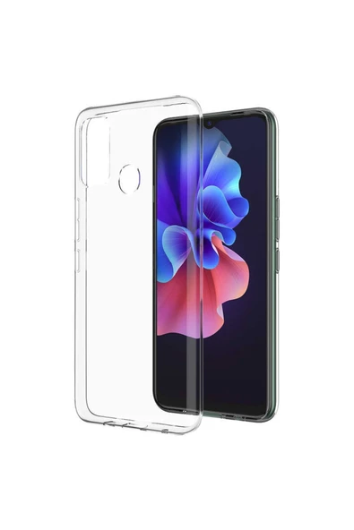Coverzone Tecno Spark 7t Ile Uyumlu Kılıf Süper Şeffaf Silikon Kapak Şeffaf ürün görseli 1