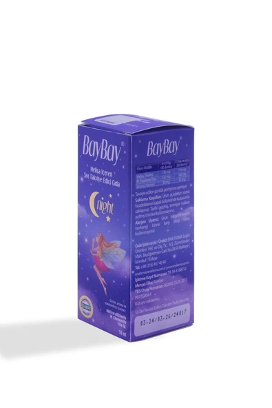 Baybay Night Melisa İçeren Bitkisel Damla 50 Ml - Resim 5