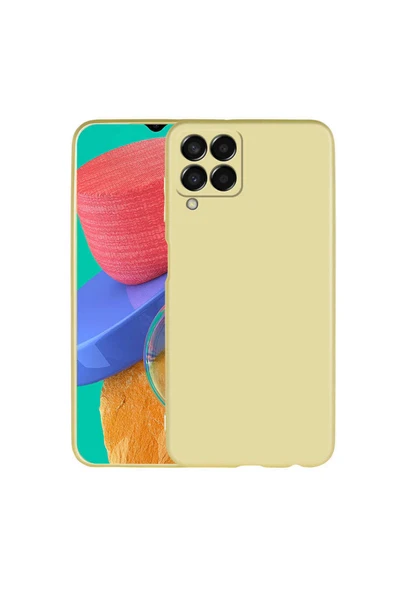 Coverzone Galaxy M33 Ile Uyumlu Kılıf Premier Silikon Kapak Gold ürün görseli 1